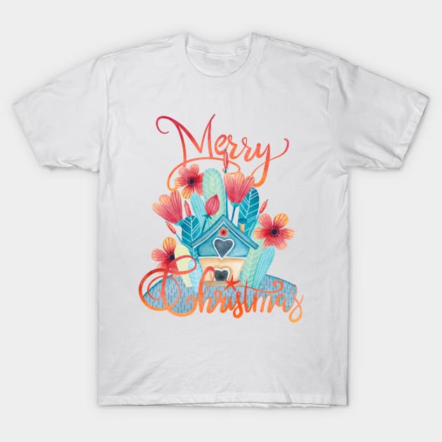 Merry Little Daisy House T-Shirt by Gingerlique